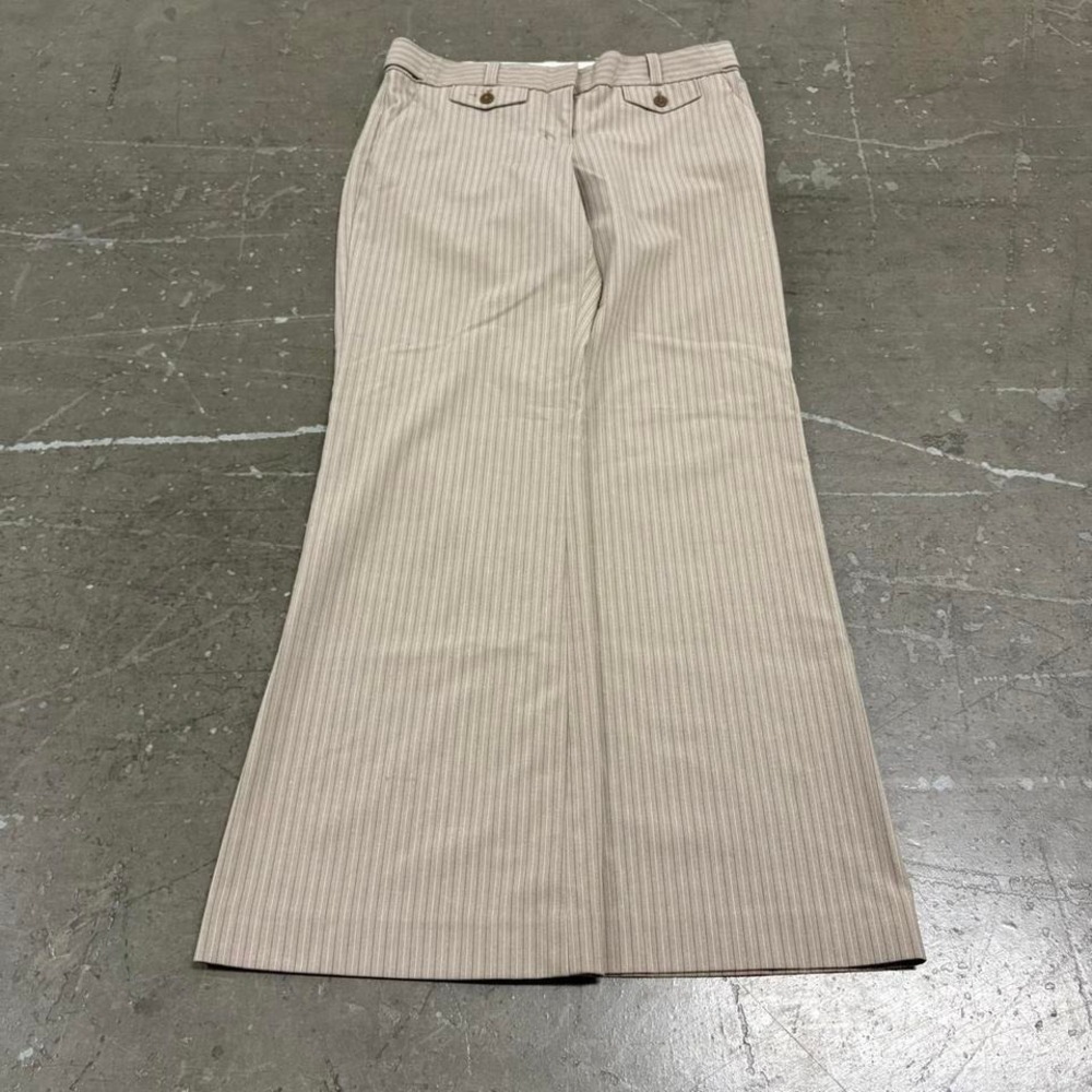 Express Pinstripe Dress Pants Women's Size 28" Low Rise Wide Leg Flare Y2K